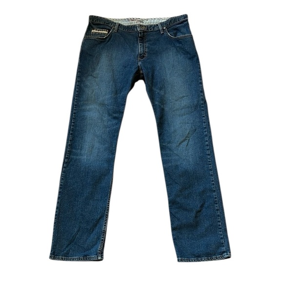 Vans Custom Made For You Straight Leg Jeans Medium Blue 99% Cotton Skater 36x34 - Picture 1 of 16